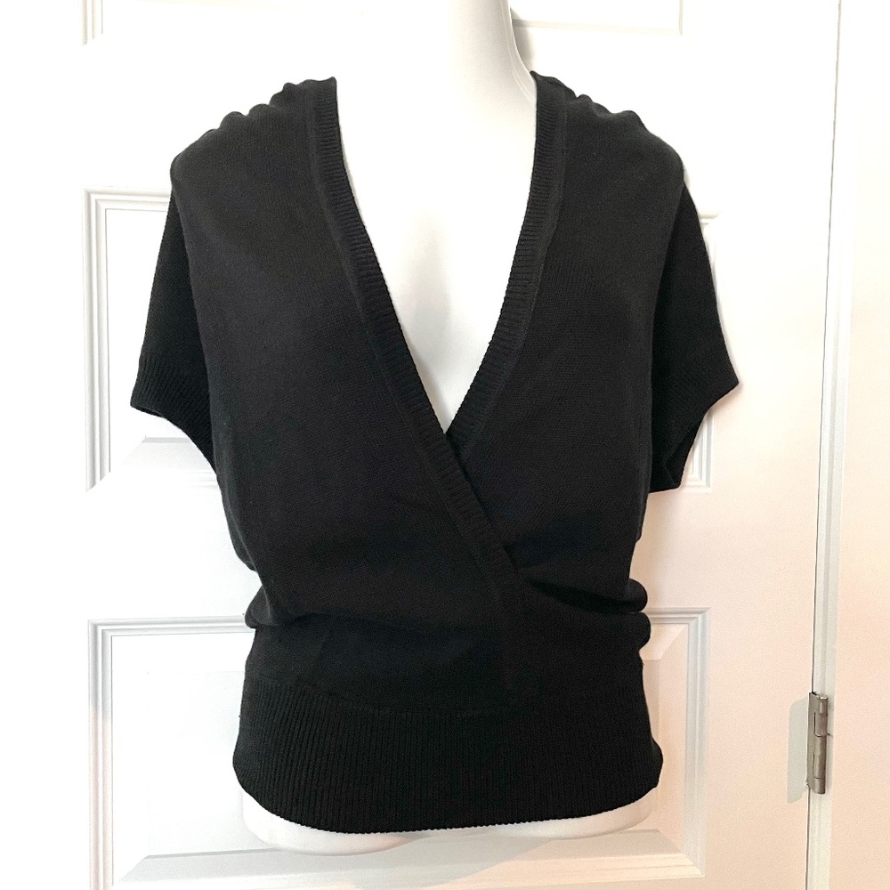 Vince Cotton Cashmere Shawl Hoodie Wrap Sweater